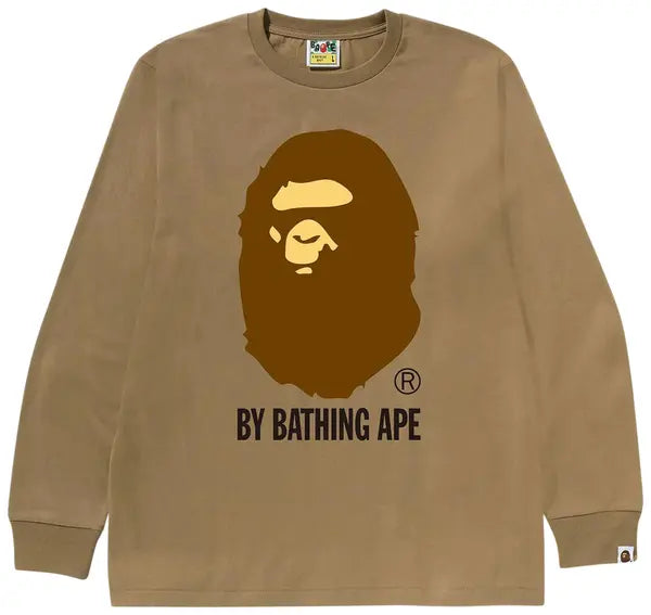 BAPE By Bathing Ape Long-Sleeve Tee 'Beige'