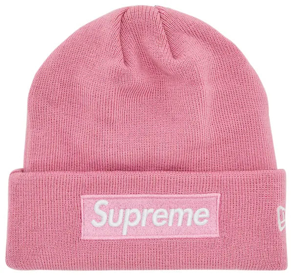 Supreme x New Era Box Logo Beanie 'Dusty Pink'