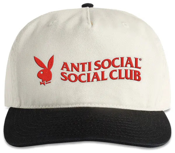 Anti Social Social Club x Playboy Of The Year Snapback 'White/Black'