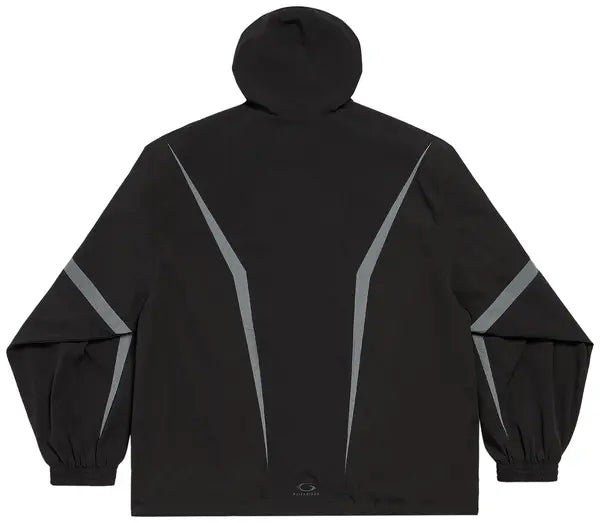 Balenciaga Loop Sports Icon Large Tracksuit Jacket 'Black/Elephant Grey'