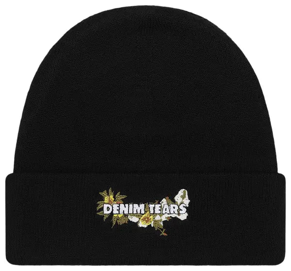 Denim Tears Floral Beanie 'Black'