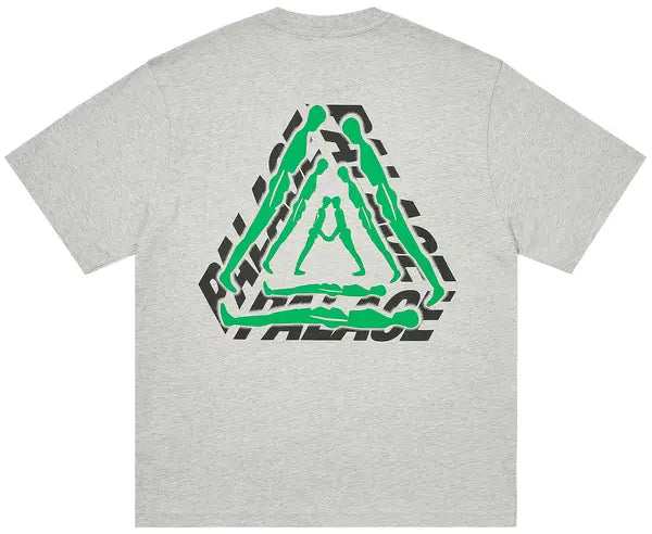 Palace P3 Lean T-Shirt 'Grey Marl'