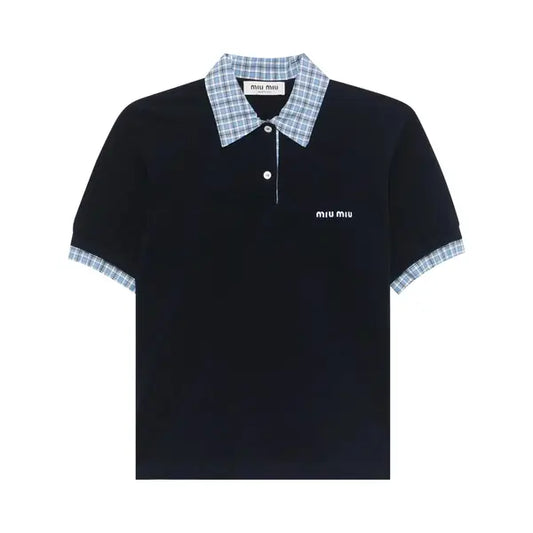 Miu Miu Polo Shirt 'Navy'