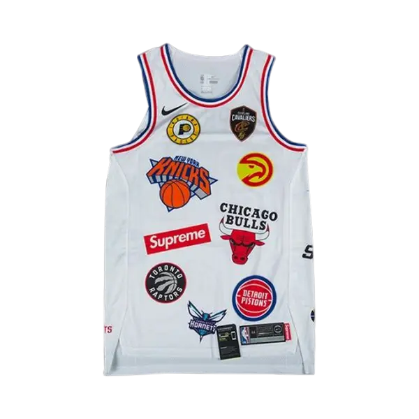 Supreme x Nike x NBA Teams Authentic Jersey 'White'