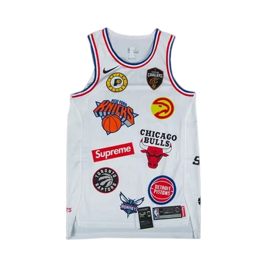 Supreme x Nike x NBA Teams Authentic Jersey 'White'