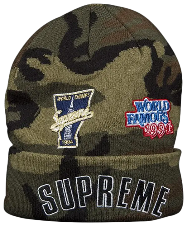 Supreme x New Era x Championship Beanie 'Camo'