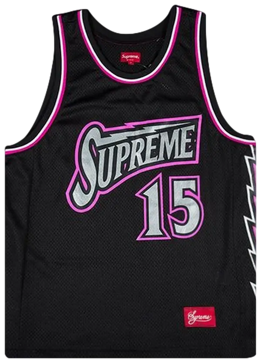 Supreme Bolt Basketball Jersey 'Black'