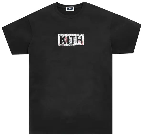 Kith Floral Classic Logo T-Shirt 'Black'