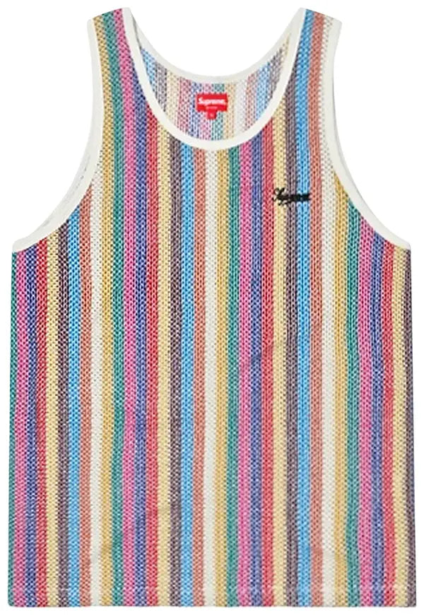 Supreme Knit Stripe Tank Top 'Multicolor'