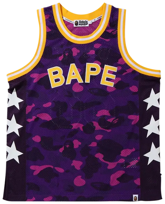 BAPE Color Camo Bape Basketball Tank Top 'Purple'