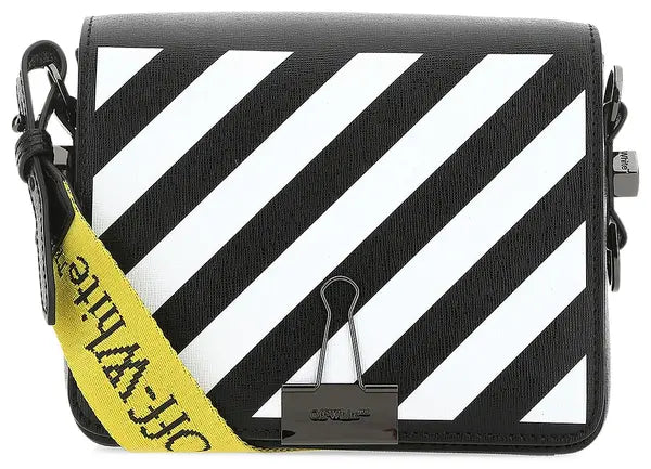 Off-White Diag Flap Bag 'Black/White'