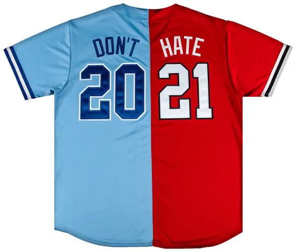 Supreme Don't Hate Baseball Jersey 'Red'