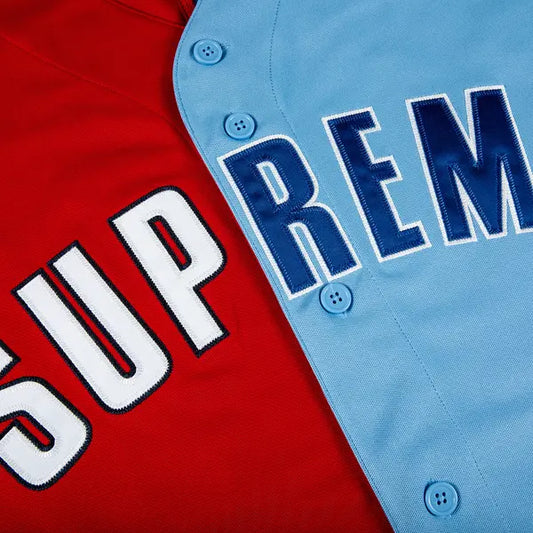 Supreme Don't Hate Baseball Jersey 'Red'