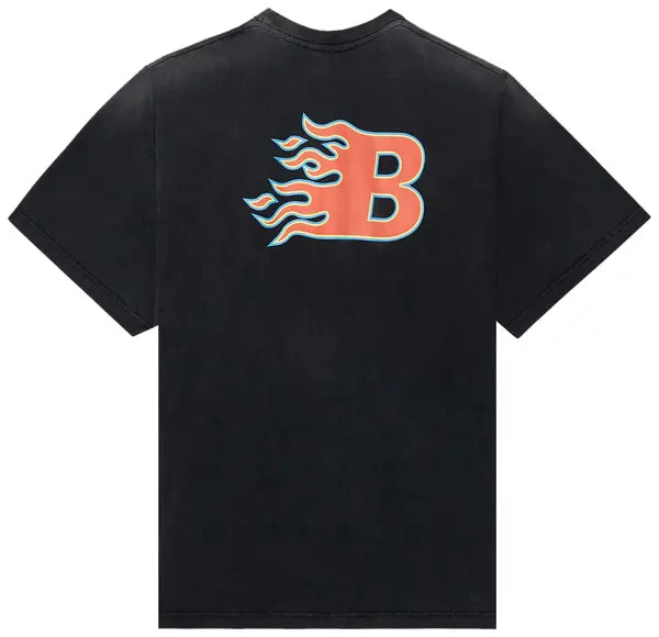 Balenciaga Flames T-Shirt 'Black/Red'