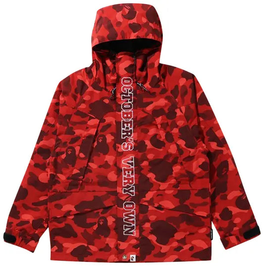 BAPE x OVO Color Camo Jacket 'Red'