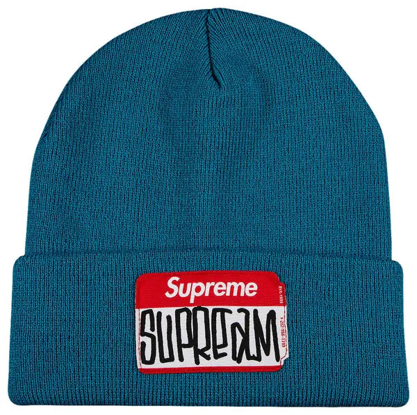 Supreme Gonz Nametag Beanie 'Teal'