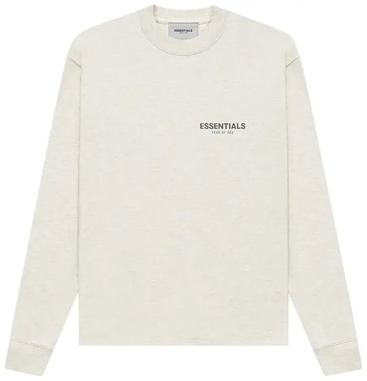 Fear of God Essentials Long-Sleeve Tee 'Light Heather Oatmeal'