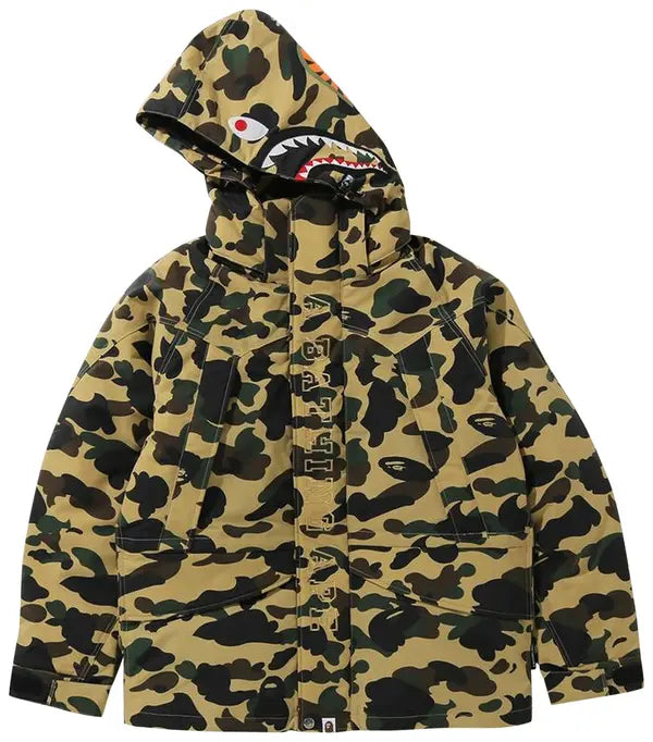 BAPE 1st Camo Snowboard Down Jacket 'Yellow'