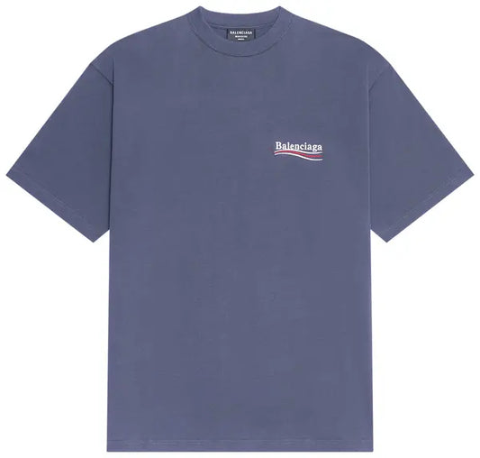 Balenciaga Large Fit T-Shirt 'Dark Grey/White'