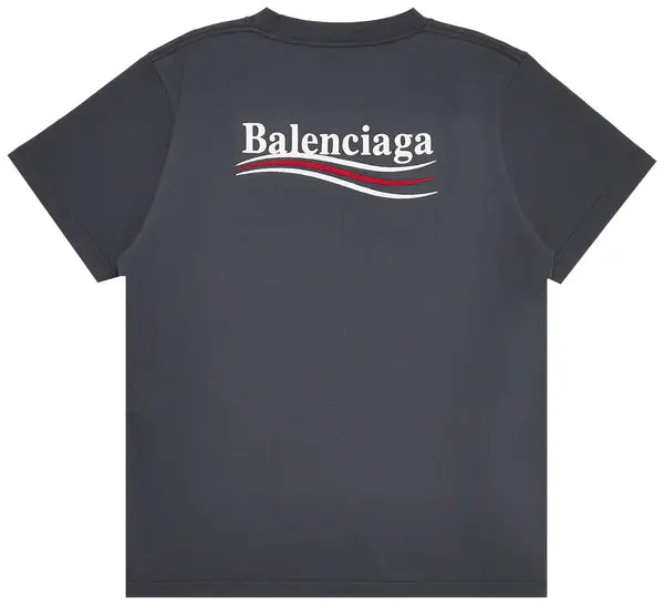 Balenciaga Small Fit T-Shirt 'Dark Grey/White'