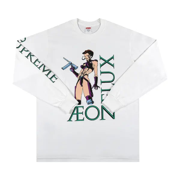 Supreme Aeon Flux Long-Sleeve Tee 'White'